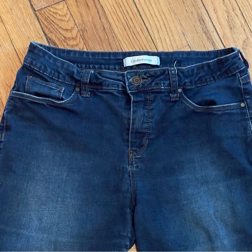 Croft & Barrow Stretchy Denim Bermuda Shorts, Size 12 - Picture 3 of 7